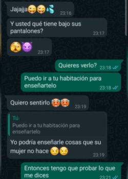 Chat hot con la sirvienta y terminamos cogiendo 23