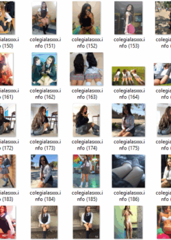 Colegialas mostradas en varios packs completitos 5