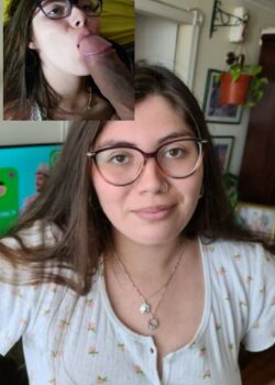 Morrita timida la dejan llenita de leche 17