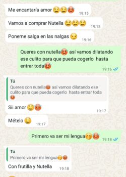 Chat filtrado con mi novia adolescente putita 14