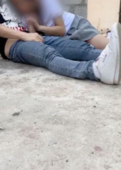 Morra calenturienta sexo Oral Publico 1