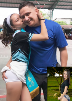 Morrita colegiala de 18 años con su profesor 16