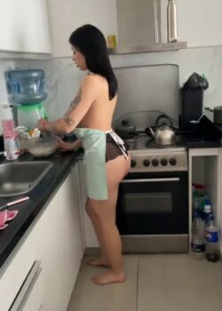 SOLITA en la cocina muy cachonda 12